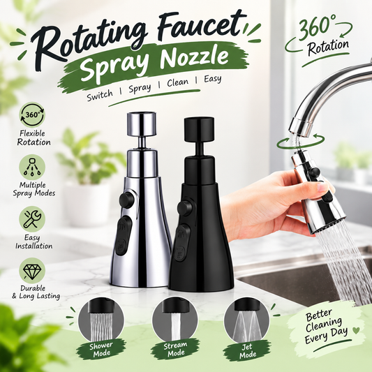 360° Rotating Faucet Spray Nozzle