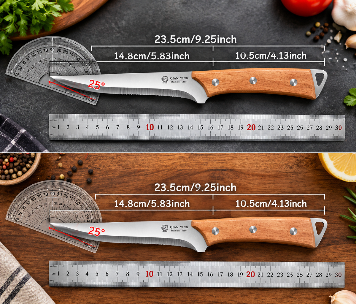 2 Premium Stainless Steel Kitchen Knife