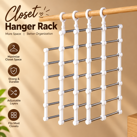 Adjustable Closet Hanger Rack