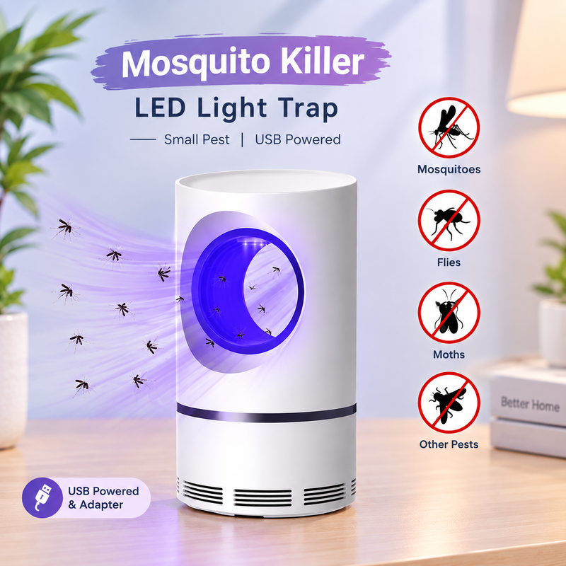 Electric Mosquito Killer  LED UV Light Trap with USB Power